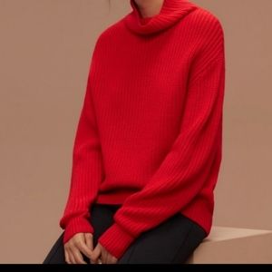 Aritzia Wilfred Montpellier Sweater Red Size S